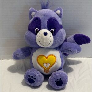 Just Play Care Bear Cousin Bean Bright Heart Raccoon Plush Stuffed Animal